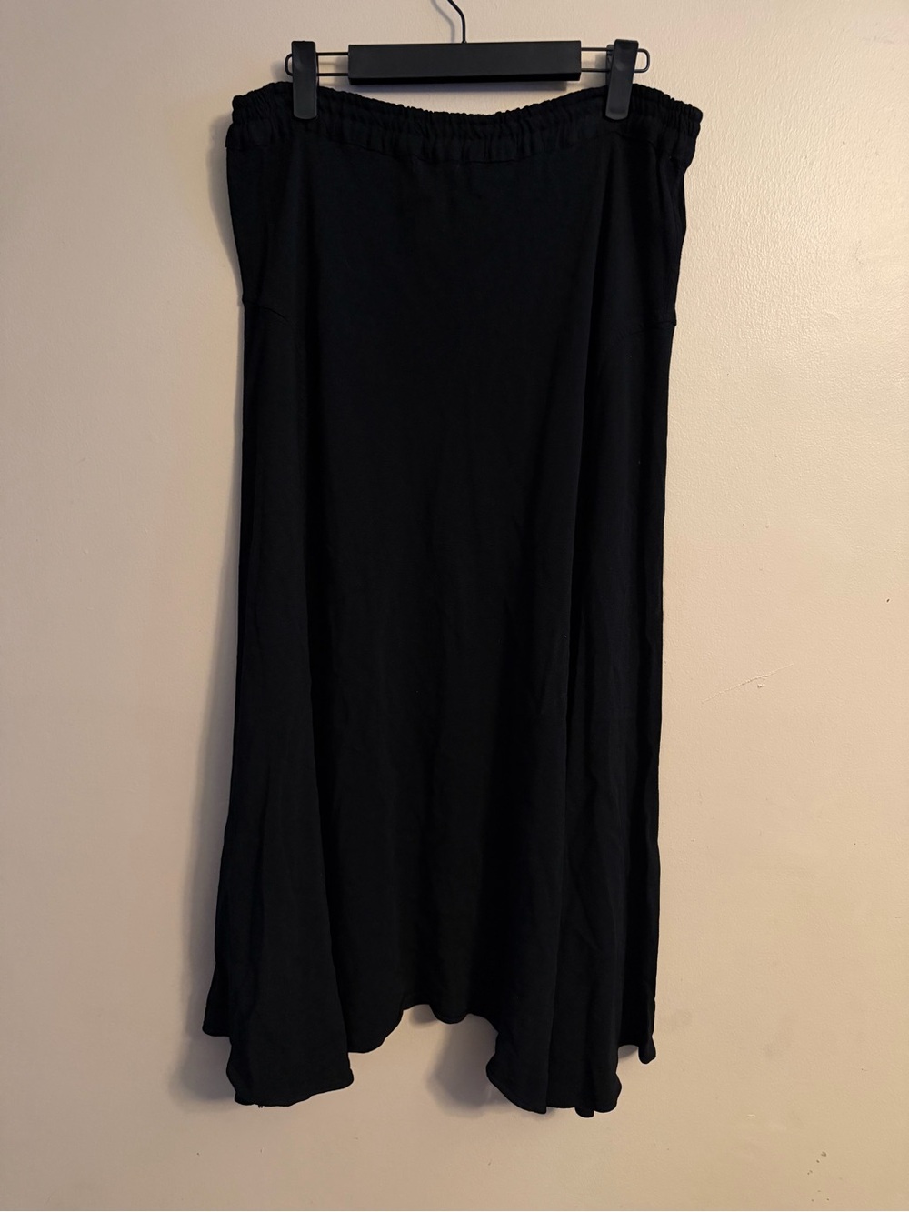 Nomad Black Maxi Skirt with Elastic Waist